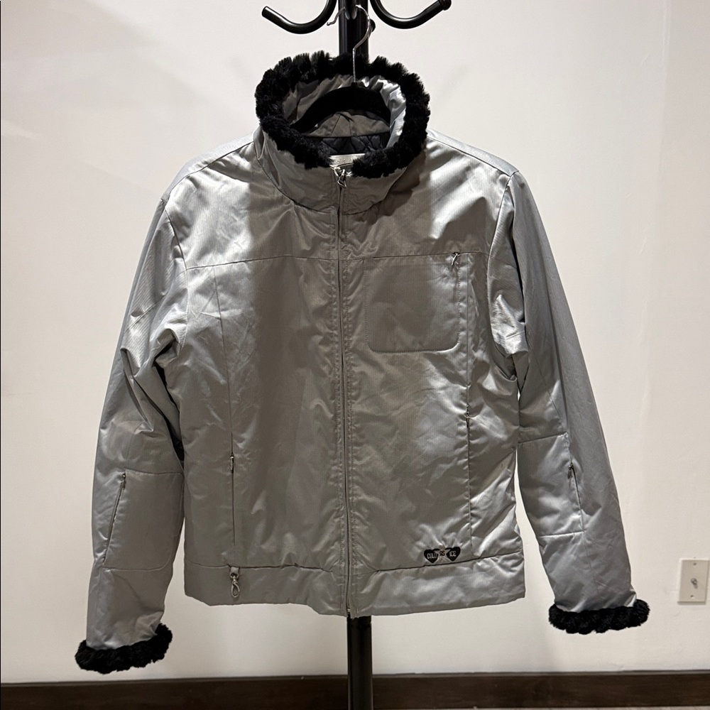 Cold As Ice Silver and Faux Fur jacket.